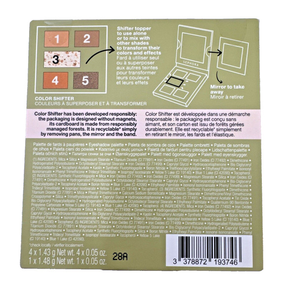 Sephora Eyeshadow & Blush Bronzer Set Color Shifter Microsmooth Sealed Set NIB - Picture 5 of 11